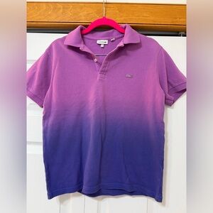Lacoste Ombre Pink to Purple Kids Polo